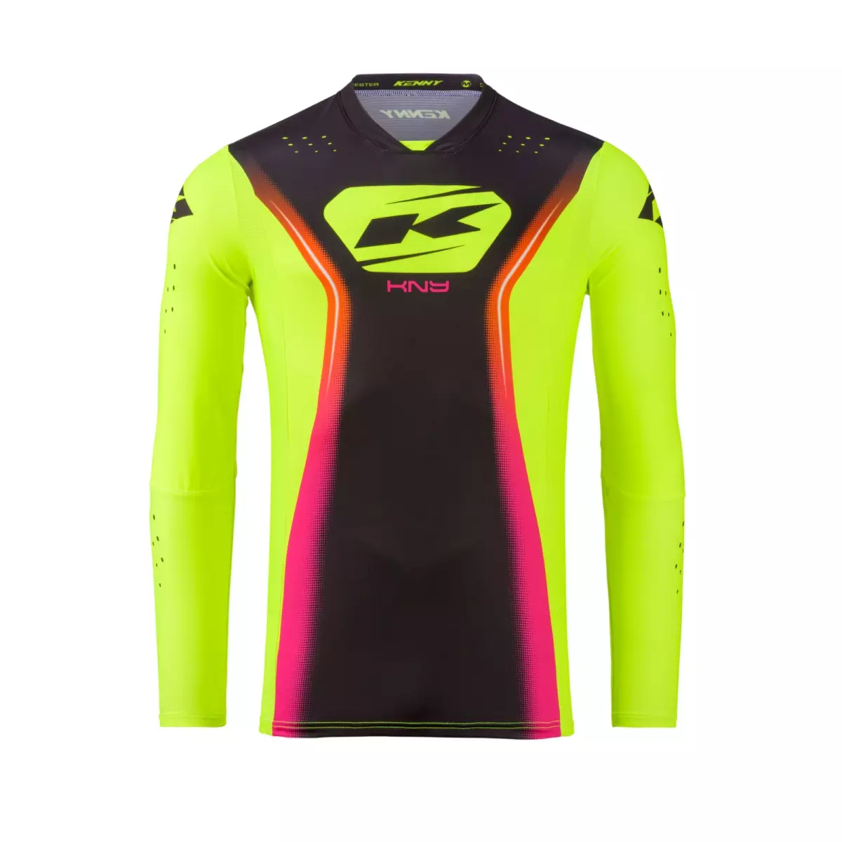 Maillot Cross Kenny MX27 Performance Solid Jaune Fluo