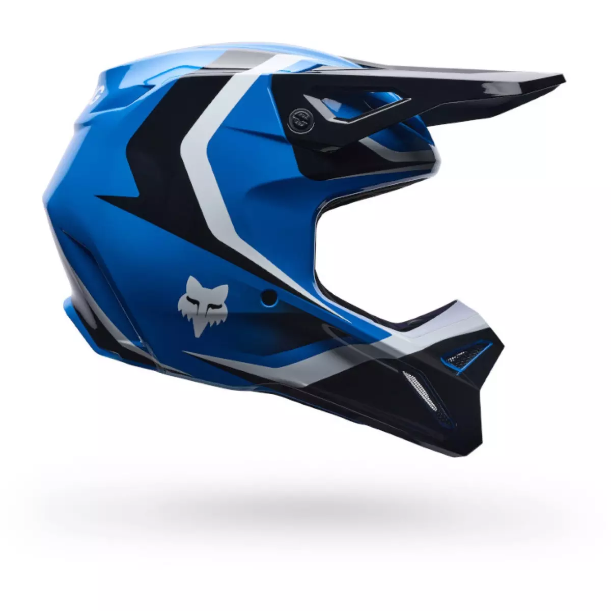 Casque Cross Fox V1 Frame Bleu