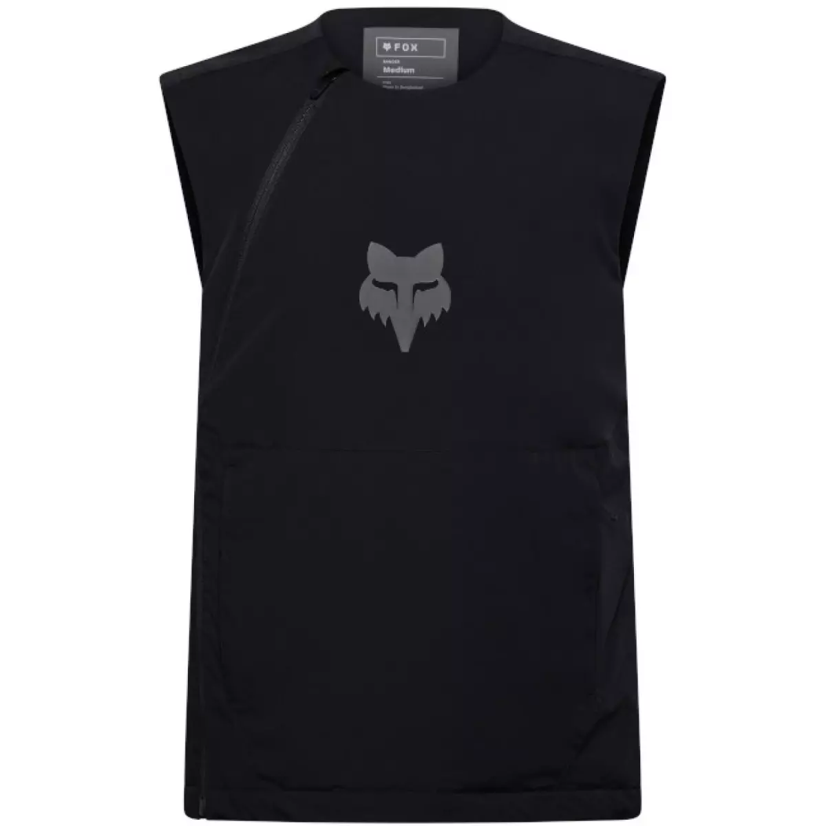 Veste Cross Fox Gilet Coupe-Vent Ranger Off Road Noir