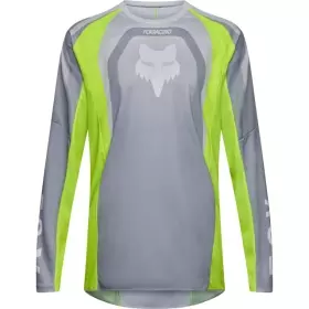 Maillot Cross Fox 180 Frame Gris Jaune