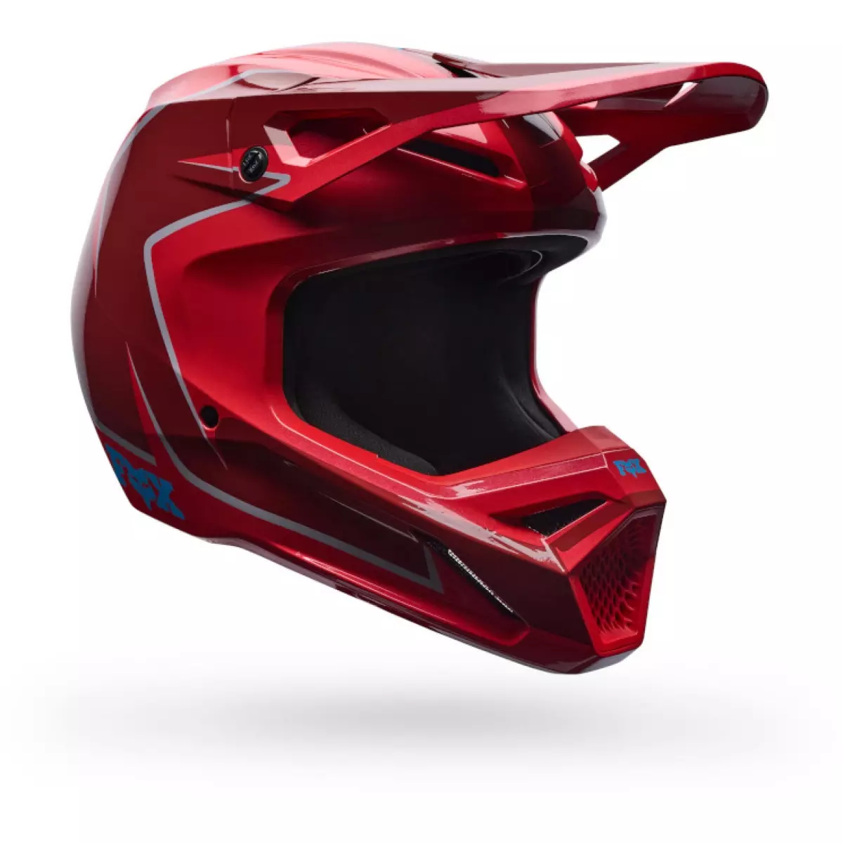 Casque Cross Fox V1 Raid Marron