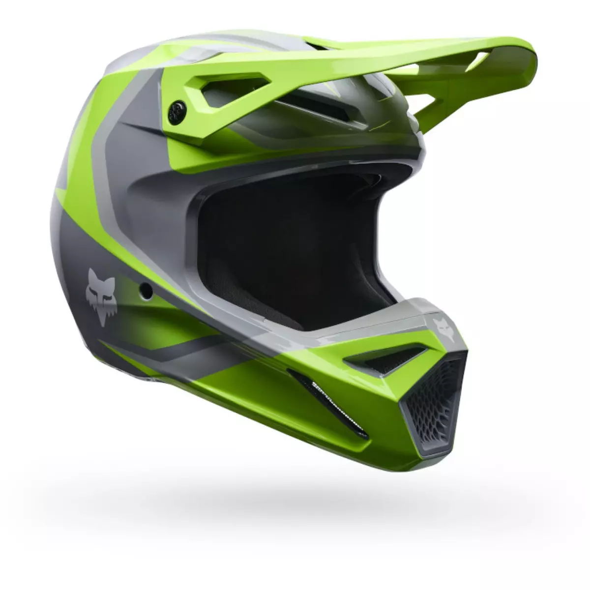 Casque Cross Fox V1 Frame Gris Jaune