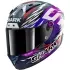Casque Shark Aeron Replica Zarco Signature 2026 Carbone Violet Chrome