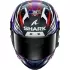 Casque Shark Aeron Replica Zarco Signature 2026 Carbone Violet Chrome