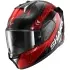 Casque Shark Skwal i3 Ready Noir Chrome Rouge
