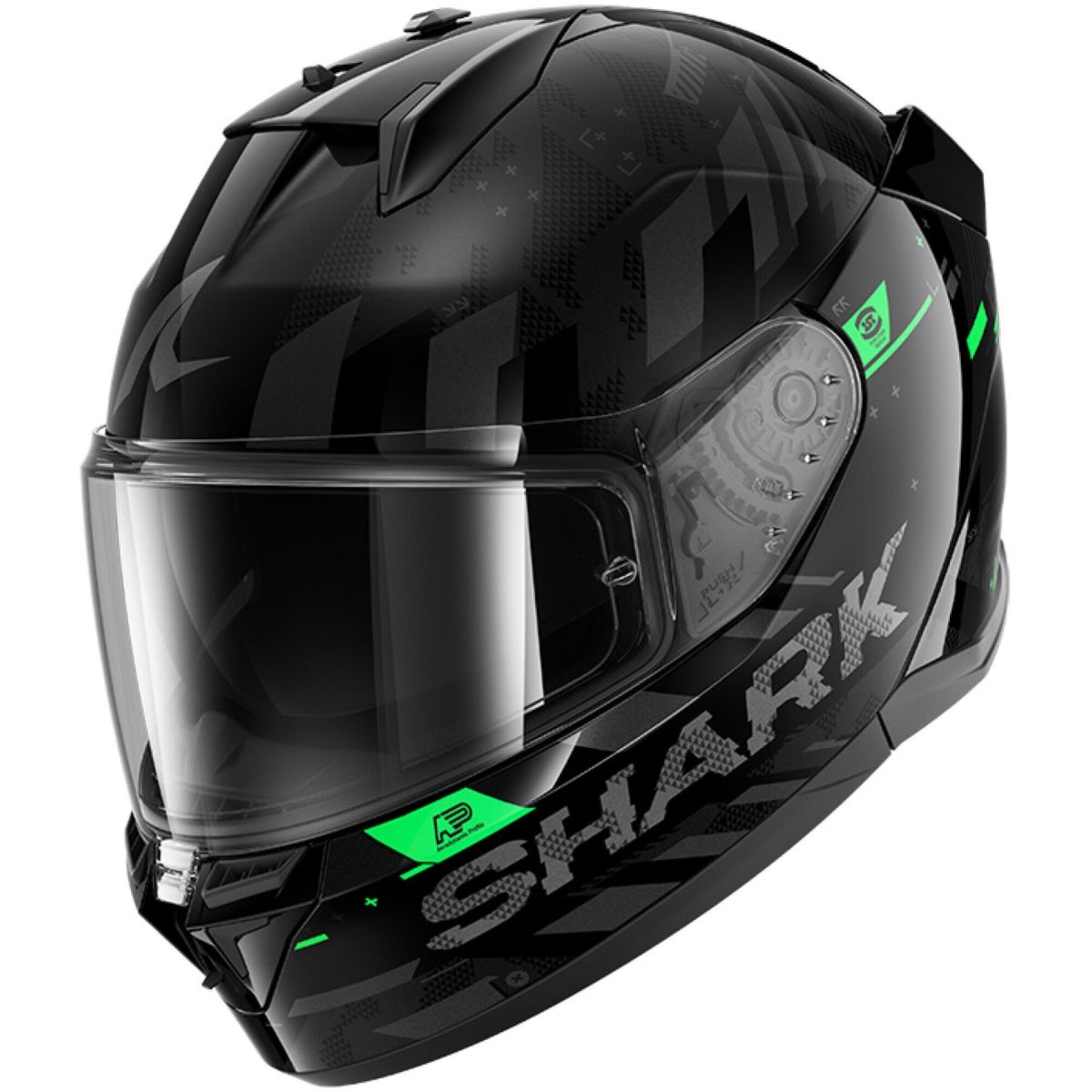 Casque Shark D-Skwal 3 Skilful Noir Anthracite Vert