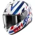 Casque Shark D-Skwal 3 Dashed Blanc Bleu Rouge