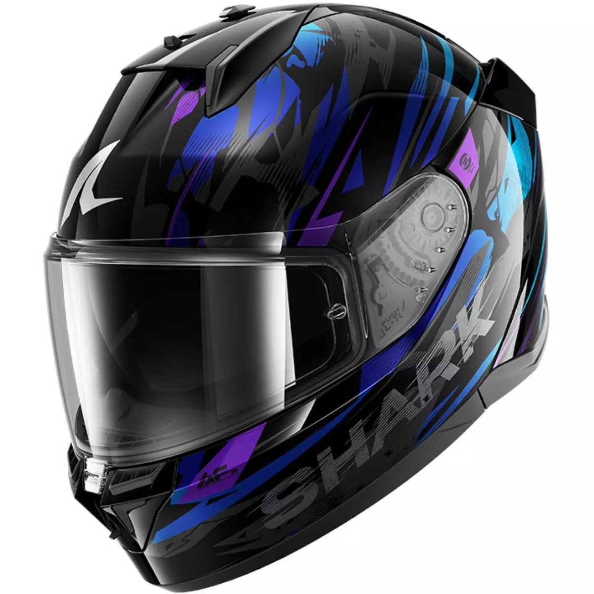 Casque Shark D-Skwal 3 Inkrider Noir Cameleon Anthracite