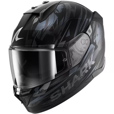 Casque Shark D-Skwal 3 Inkrider Noir Anthracite Anthracite - Casque Intégral SHARK