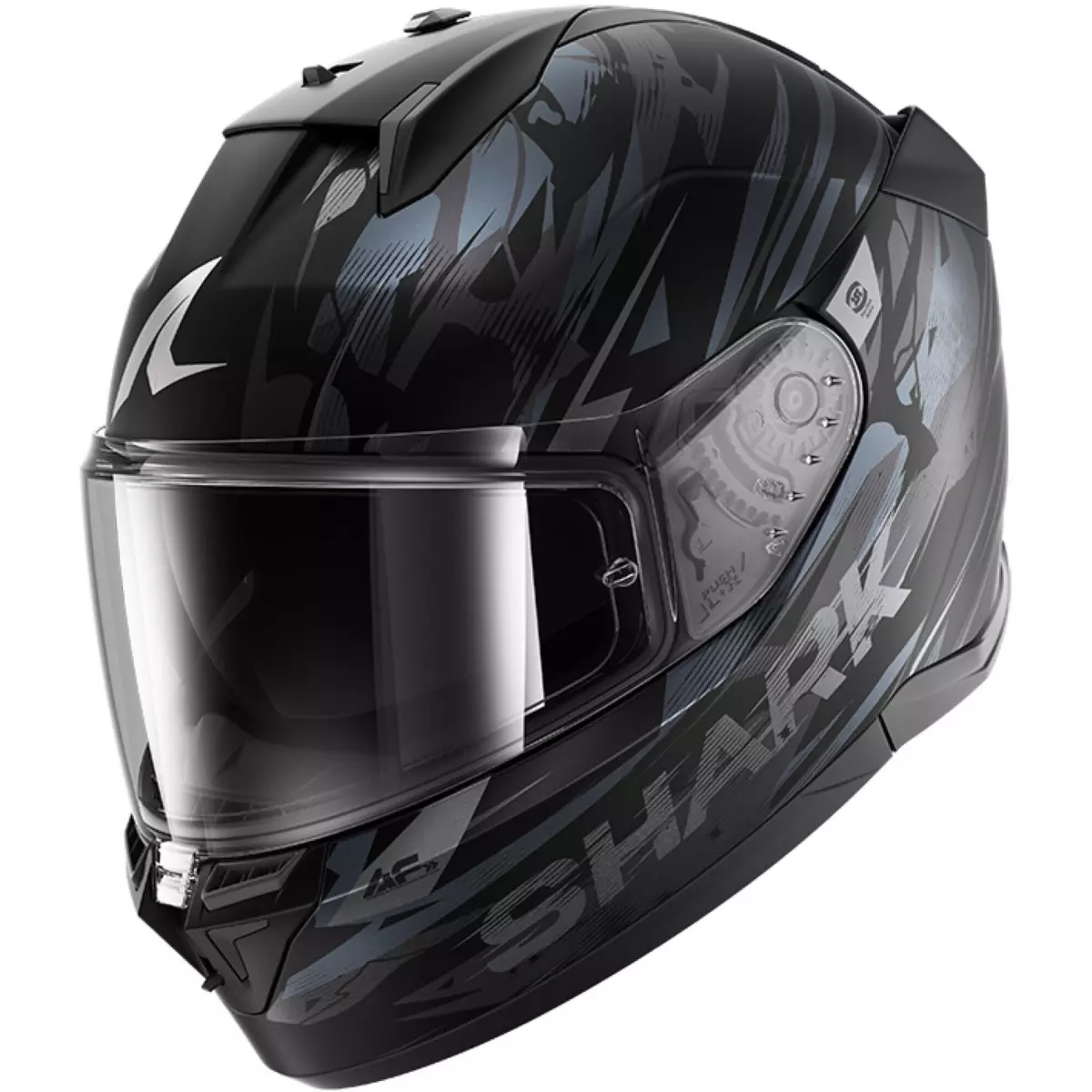 Casque Shark D-Skwal 3 Inkrider Noir Anthracite Anthracite