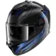 Casque Shark Spartan GT Pro Carbon Axium Carbone Anthracite Bleu
