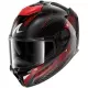 Casque Shark Spartan GT Pro Carbon Axium Carbone Anthracite Rouge