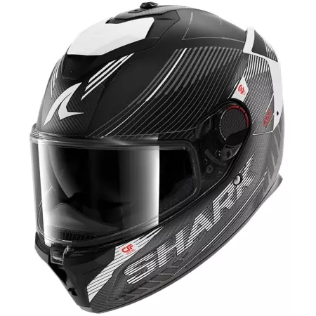 Casque Shark Spartan GT Pro Carbon Axium Carbone Anthracite Blanc - Casque Intégral SHARK