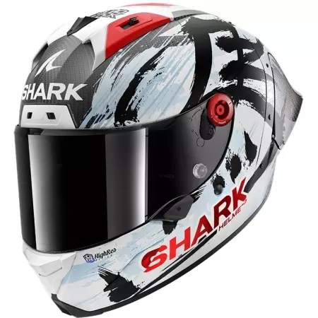 Casque Shark Aeron-GP FIM Racing  2 Replica Zarco Suzuka 2026 Carbone Blanc Noir - Casque Intégral SHARK