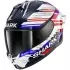 Casque Shark Skwal Cup Replica Zarco GP de France 2026 Bleu Chrome Rouge