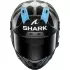 Casque Shark Aeron-GP FIM Racing  2 Replica Raul Fernandez Winter Test Anthracite Bleu Argent