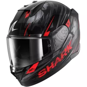 Casque Shark D-Skwal 3 Inkrider Noir Anthracite Rouge