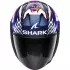 Casque Shark Skwal Jet Cup Replica Zarco Signature 2026 Bleu Violet Chrome