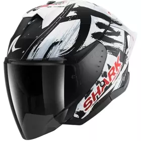 Casque Shark Skwal Jet Cup Replica Zarco Suzuka Noir Blanc Noir
