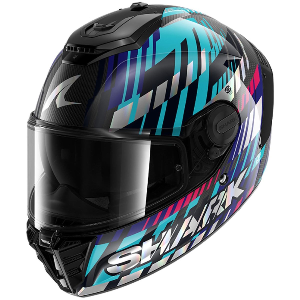 Casque Shark Spartan RS Carbon Vibetrack Carbone Vert Chrome