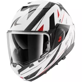 Casque Shark OXO Dashed Blanc Anthracite Rouge