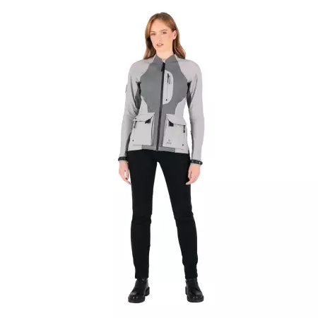 Veste Femme Knox Tor Duo Gris - Blousons et Vestes Moto Femme KNOX