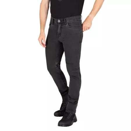 Jean Knox Colton Court Noir Charbon - Pantalon moto KNOX