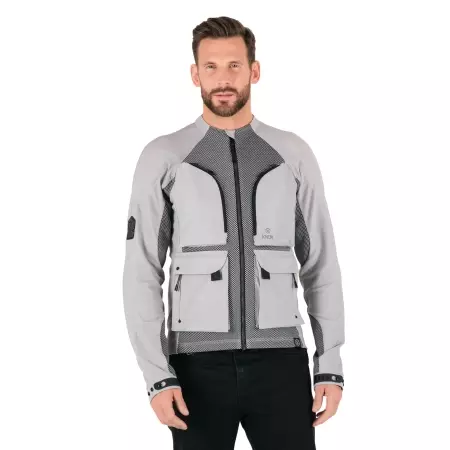 Veste Knox Tor Duo Gris - Blouson Moto KNOX