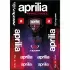 Sticker Plastique Ixon STI1 APRILIA 26 Noir Violet Rouge Fluo
