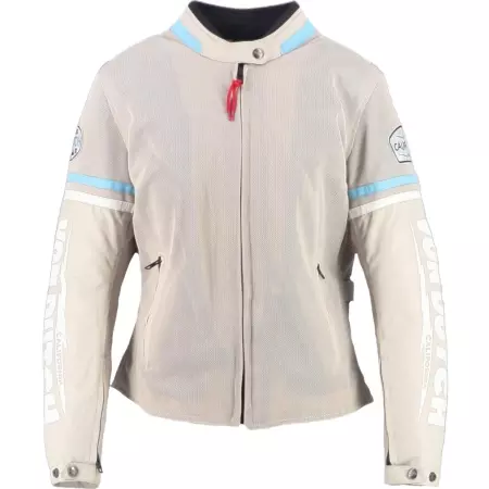 Blouson Femme Helstons X Von Dutch California Air Argent Bleu Ciel
