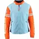 Blouson Femme Helstons X Von Dutch California Air Bleu Ciel Orange Beige
