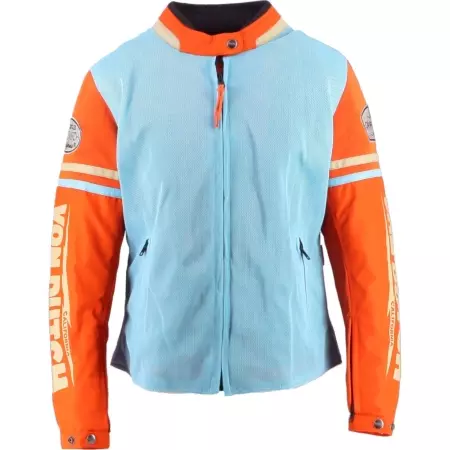 Blouson Femme Helstons X Von Dutch California Air Bleu Ciel