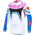 Maillot Alpinestars Supertech Dyna MX27 Blanc Bleu Rose