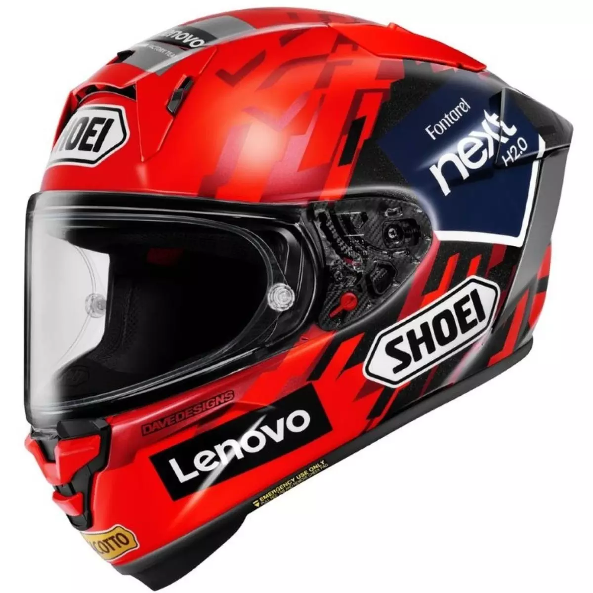Casque Shoei X-SPR Pro Marquez 9 FR TC-10 Rouge Noir