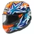 Casque Arai RX-7V Evo Okamoto Compass Replica Bleu Blanc Orange
