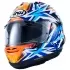 Casque Arai RX-7V Evo Okamoto Compass Replica Bleu Blanc Orange