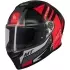 Casque MT Helmets Stinger 2 Tron B15 Noir Rouge Brillant