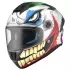 Casque MT Helmets Targo S Joke A5 Blanc Rouge Violet Brillant