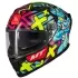 Casque MT Helmets Braker SV Crazy Teddy B7 Bleu Violet Vert Brillant