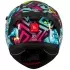 Casque MT Helmets Braker SV Crazy Teddy B7 Bleu Violet Vert Brillant