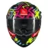 Casque MT Helmets Braker SV Crazy Teddy B7 Bleu Violet Vert Brillant