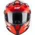 Casque MT Helmets Targo S Yamanaka 2025 A5 Rouge Blanc Bleu
