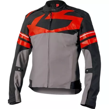 Blouson IXS Rapid STX 2.2 Laminated Gris Foncé Noir Rouge - Blouson Moto IXS