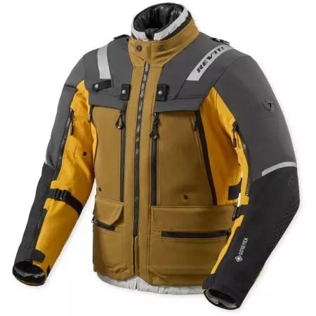 Veste Rev'It Defender 4 Gore-Tex® Noir Jaune Ocre