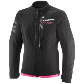 Blouson Femme Ixon Combat Lady Noir Blanc Rose Vif