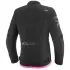 Blouson Femme Ixon Combat Lady Noir Blanc Rose Vif