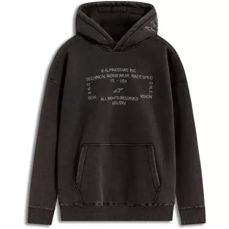 Sweat Alpinestars Infinite Washed Oversized Noir - Sweat-Shirt ALPINESTARS