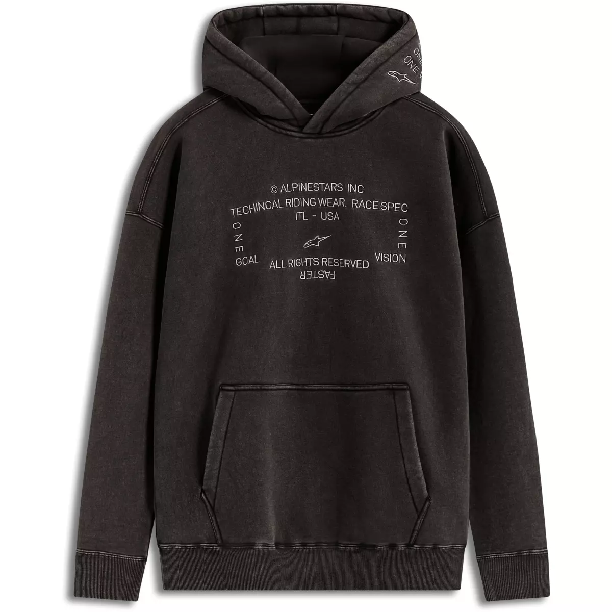 Sweat Alpinestars Infinite Washed Oversized Noir