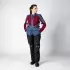 Veste Femme IXS Tourster STX 1.0 Laminated Bordeaux Bleu Clair