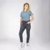 T-Shirt Femme IXS Brand 1.1 Bleu Gris
